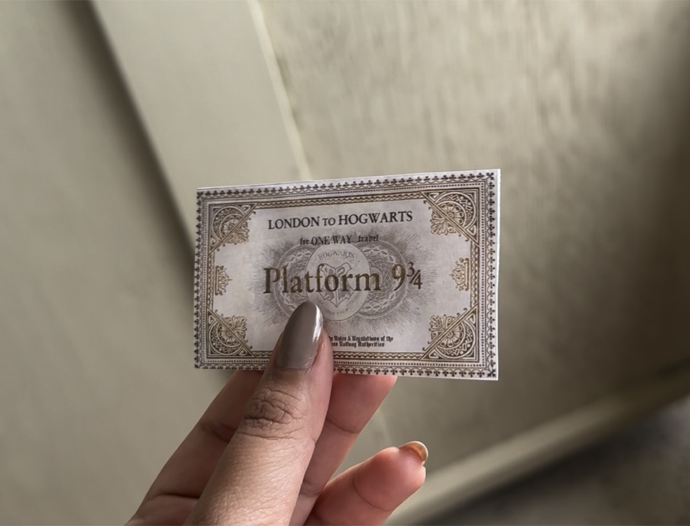 The Hogwarts Express ticket