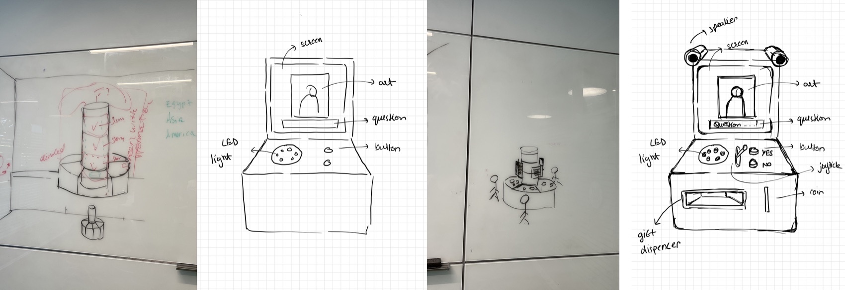 Concept sketches of the cabinet